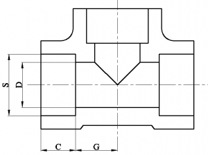 JIS B2316 Socket Weld Tee