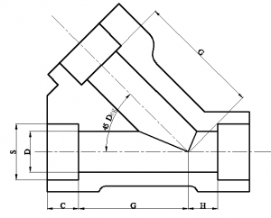 JIS B2316 Socket Weld Y Tee