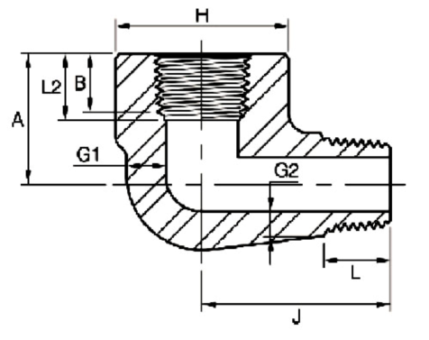 Street Elbow Dimensions