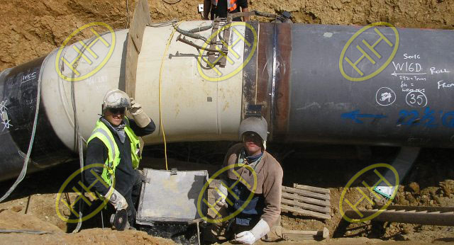 Hot Induction Bend Butt Welded To Pipeline Underground