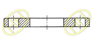 JIS B2220 Slip On Plate Flange Drawing