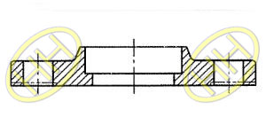 JIS B2220 Socket Weld Flange Drawing