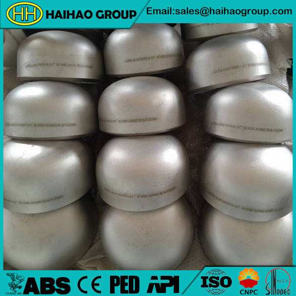 SCH80S ASME/ANSI B16.9 10INCH Stainless Steel Cap