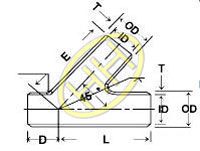 Lateral Tee Drawing