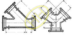 The lateral tee and WYE installing