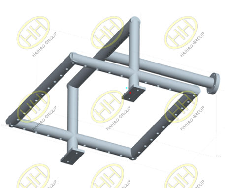 Pipe spools 3D model drawing according to project requirement