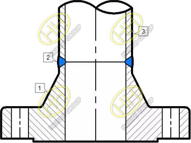 flange butt welding with steel pipe picture