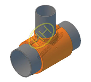 Pipeline full encirclement reinforcing saddles part 1 drawing