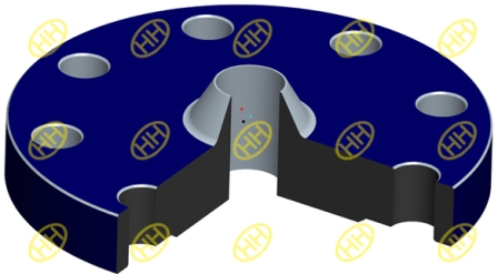 reducing flange drawing