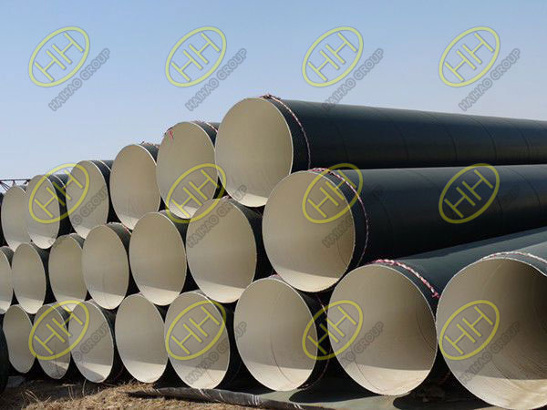Epoxy powder internal coating for steel pipes