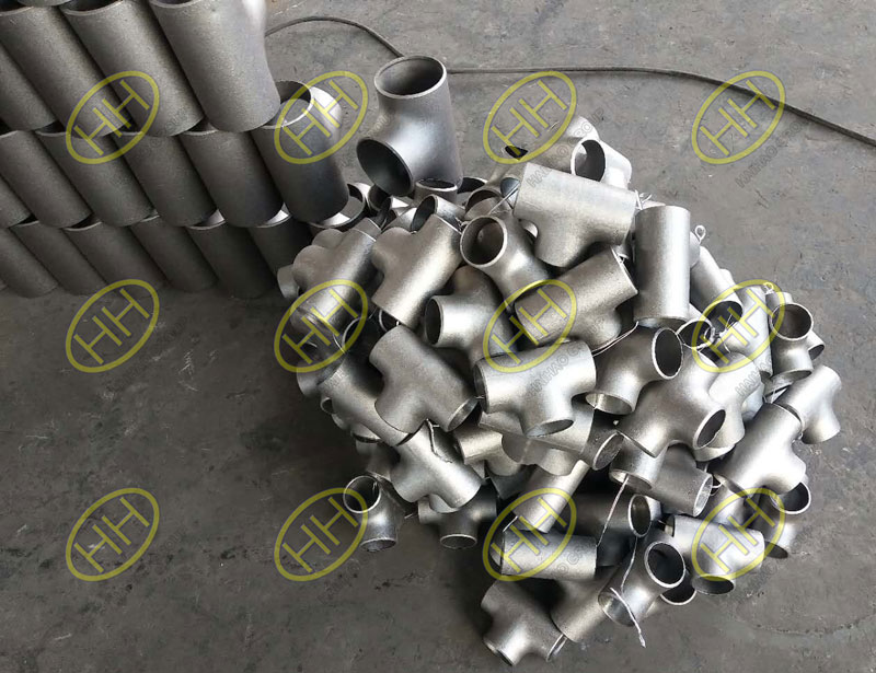 EN10253-2 P265GH sandblasting equal tees