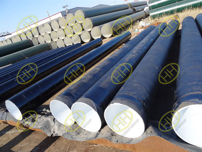 Anti-corrosive coating asphalt coated steel pipes