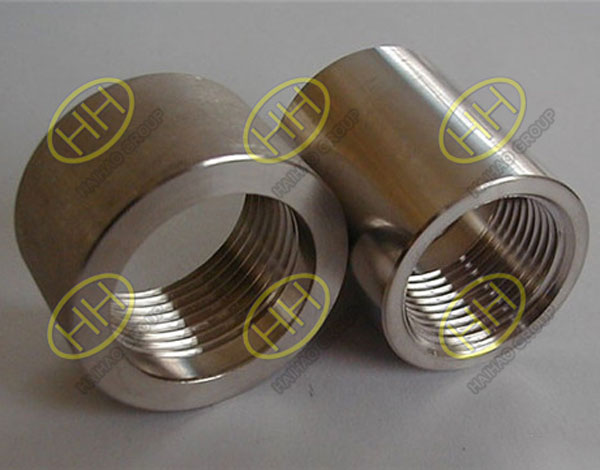 ASME B16.11 A182 F304 Threaded Half Couplings