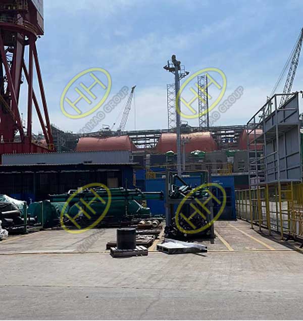 corten A pipes to singapore shipyard