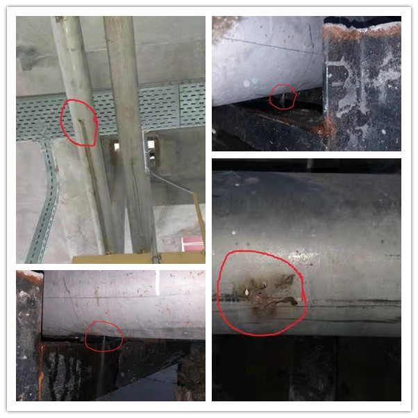 Cause analysis of hole mounted corrosion of stainless steel 304L steel pipe