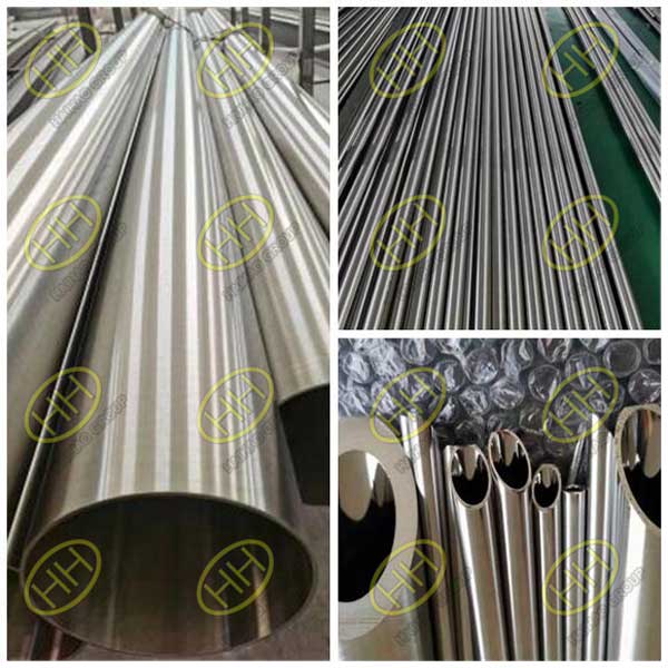 Electropolished stainless steel pipes