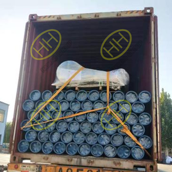 Delivery of steel pipes