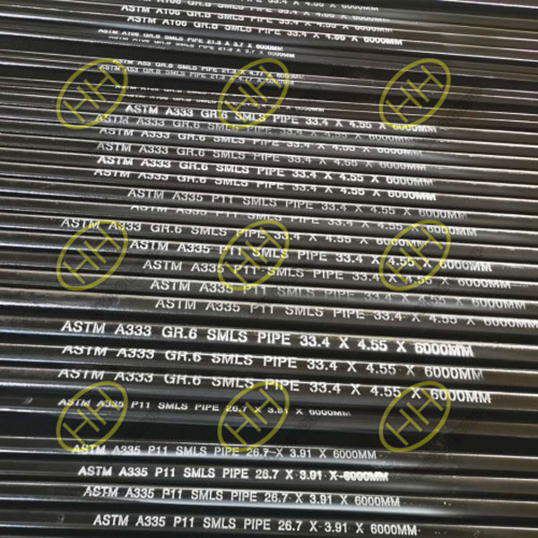 ASME B36.10 ASTM A333 Gr.6 SMLS pipes