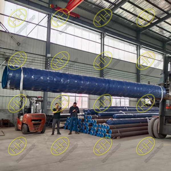 ASME B36.10 A335 P5 seamless pipes packed and ready for shipment