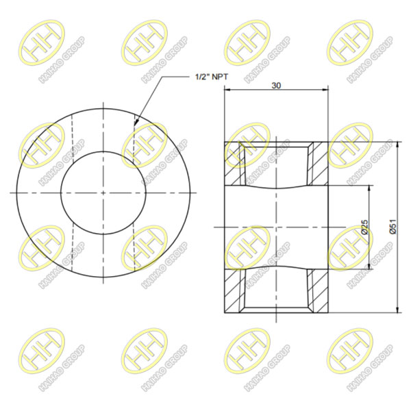 Flushing Ring Drawing