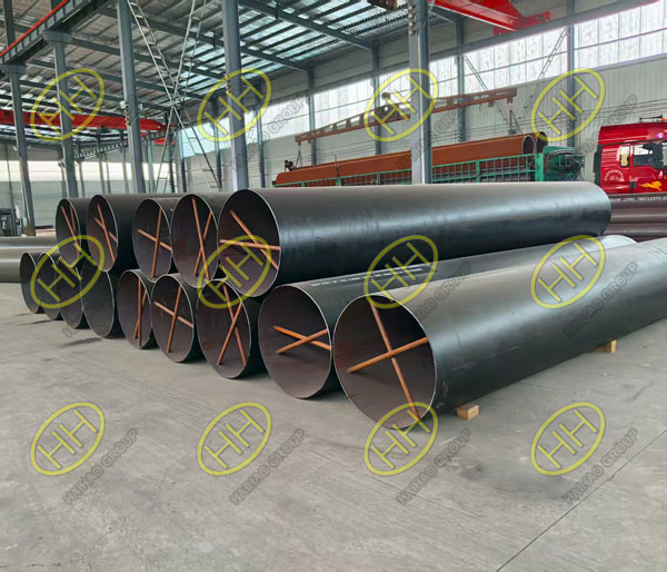API 5L GR. B SAW pipes with beveled ends supplied by Haihao Group